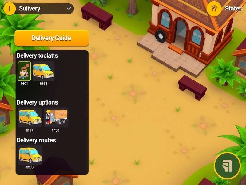 Parcel Dash Village strategy guide showing optimal delivery routes